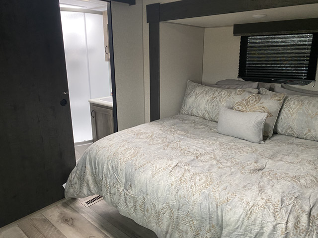 bedroom in RV
